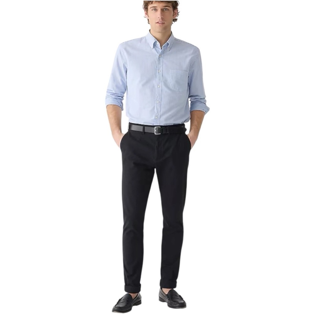 Men’s J. Crew Black 1040 Athletic Tapered Fit Stretch Chino Pant 31x30 NWT